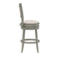 Hillsdale Furniture Lockefield Wood Bar Height Swivel Stool, Aged Gray