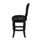 Hillsdale Furniture Braxton Wood Counter Height Return Swivel Stool, Black Honey