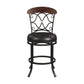 Hillsdale Furniture Dundee Commercial Grade Metal Counter Height Swivel Stool, Dark Coffee