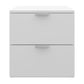 Hillsdale Living Essentials Delmar Wood 2 Drawer Nightstand, Matte White