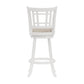 Hillsdale Furniture Fairfox Wood Bar Height Swivel Stool, White