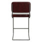 Hillsdale Furniture Breuer Metal Counter Height Stools, Set of 2, Burgundy