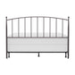 Hillsdale Furniture Warwick King Metal Headboard with Frame, Gray Bronze