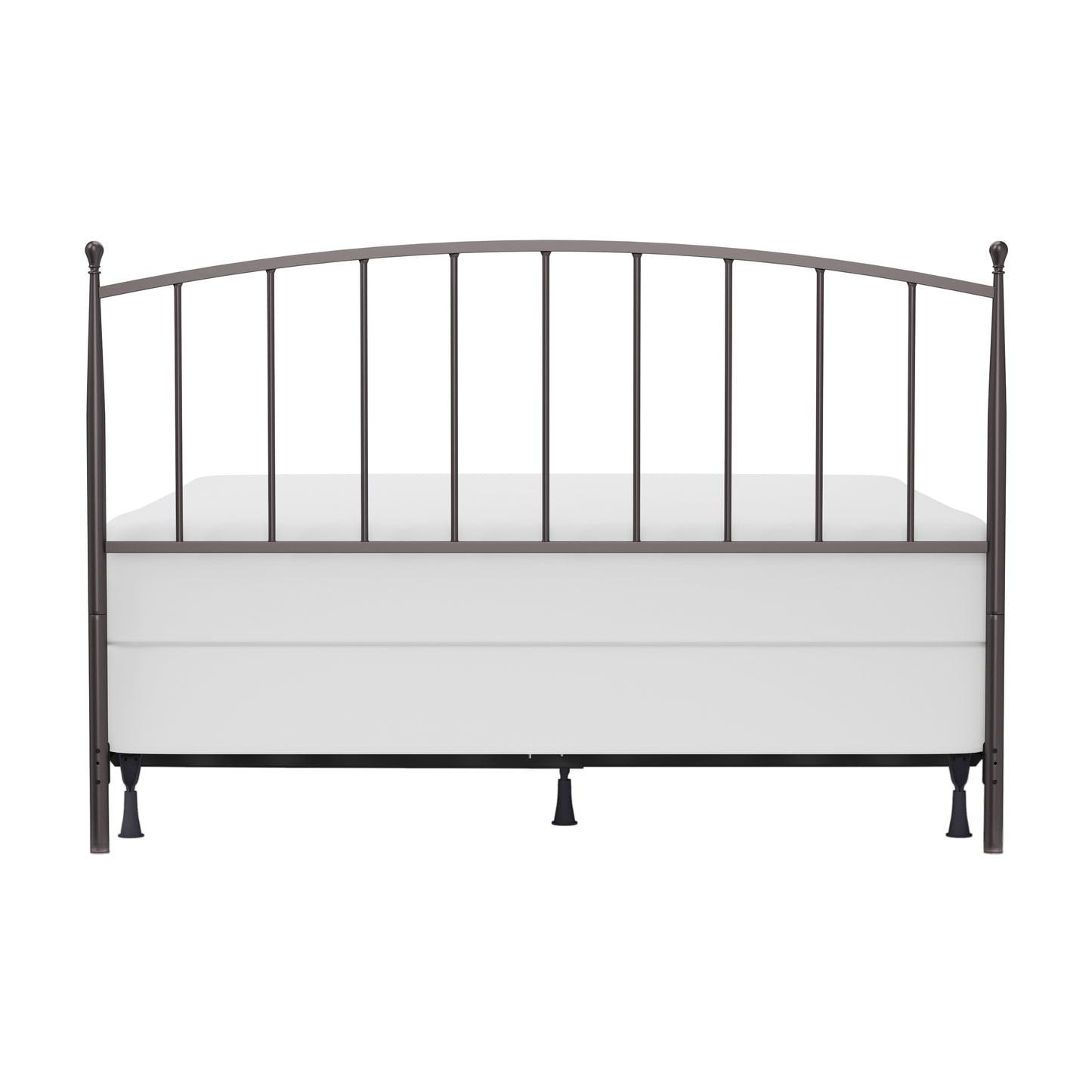 Hillsdale Furniture Warwick King Metal Headboard with Frame, Gray Bronze