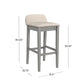 Hillsdale Furniture Maydena Wood Bar Height Stool, Distressed Gray