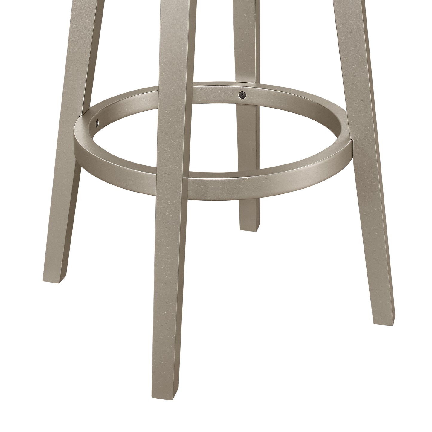 Hillsdale Furniture Stonebrooke Wood and Upholstered Bar Height Swivel Stool, Champagne