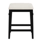 Hillsdale Furniture Arabella Wood Backless Counter Height Stool, Black Wire Brush