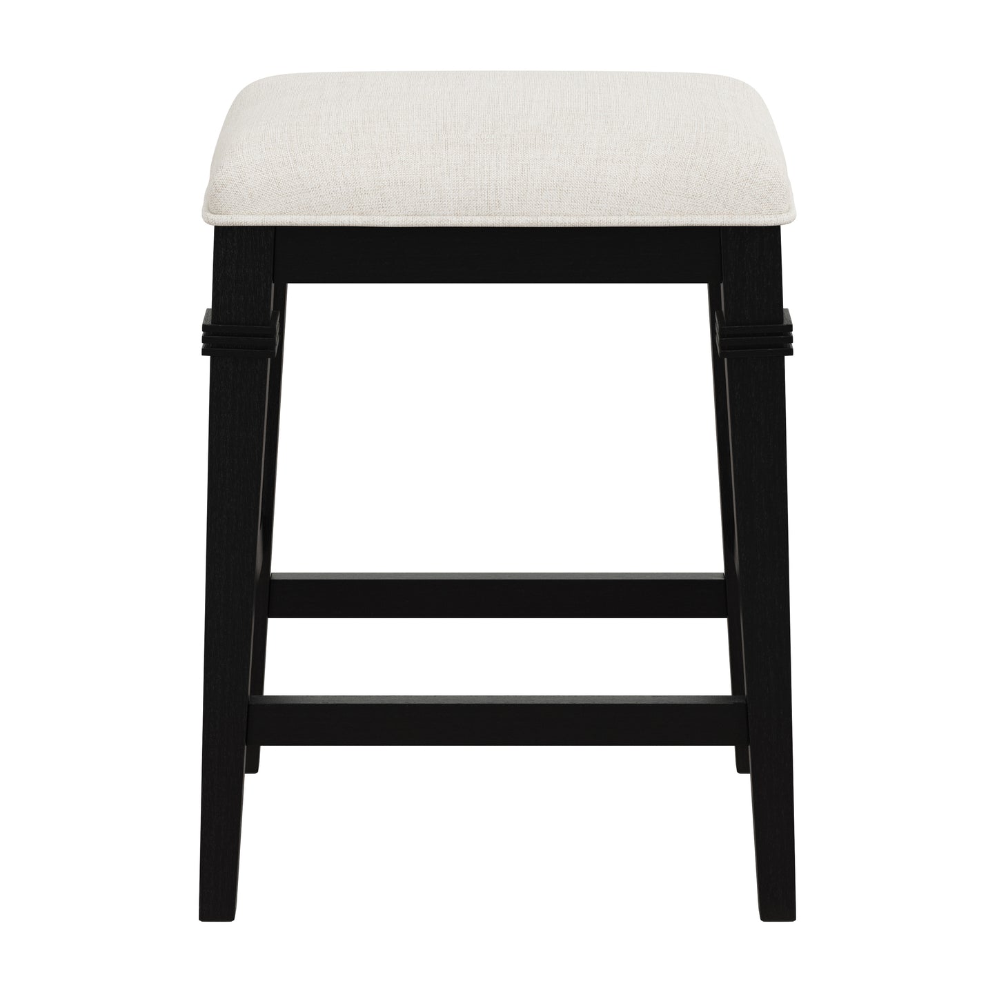 Hillsdale Furniture Arabella Wood Backless Counter Height Stool, Black Wire Brush