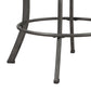 Hillsdale Furniture Bridgetown Metal Counter Height Swivel Stool, Pewter