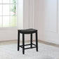 Hillsdale Furniture Fiddler Wood Backless Counter Height Stool, Black