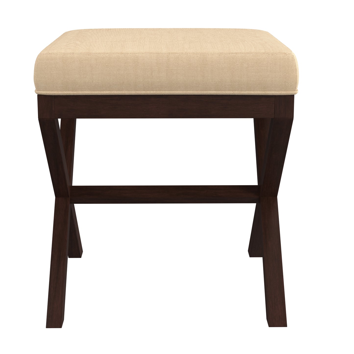 Hillsdale Furniture Morgan Upholstered Backless Vanity Stool, Espresso