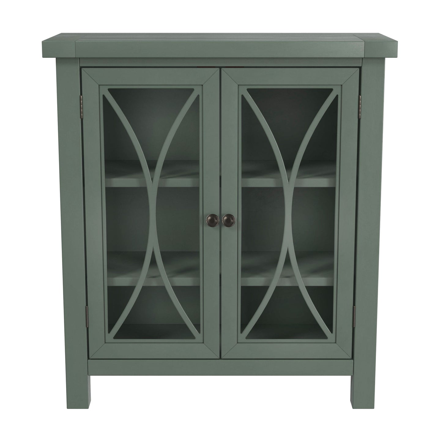 Hillsdale Furniture Bayside Wood 2 Door Console Cabinet, Robin Egg Blue