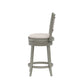 Hillsdale Furniture Lockefield Wood Counter Height Swivel Stool, Aged Gray