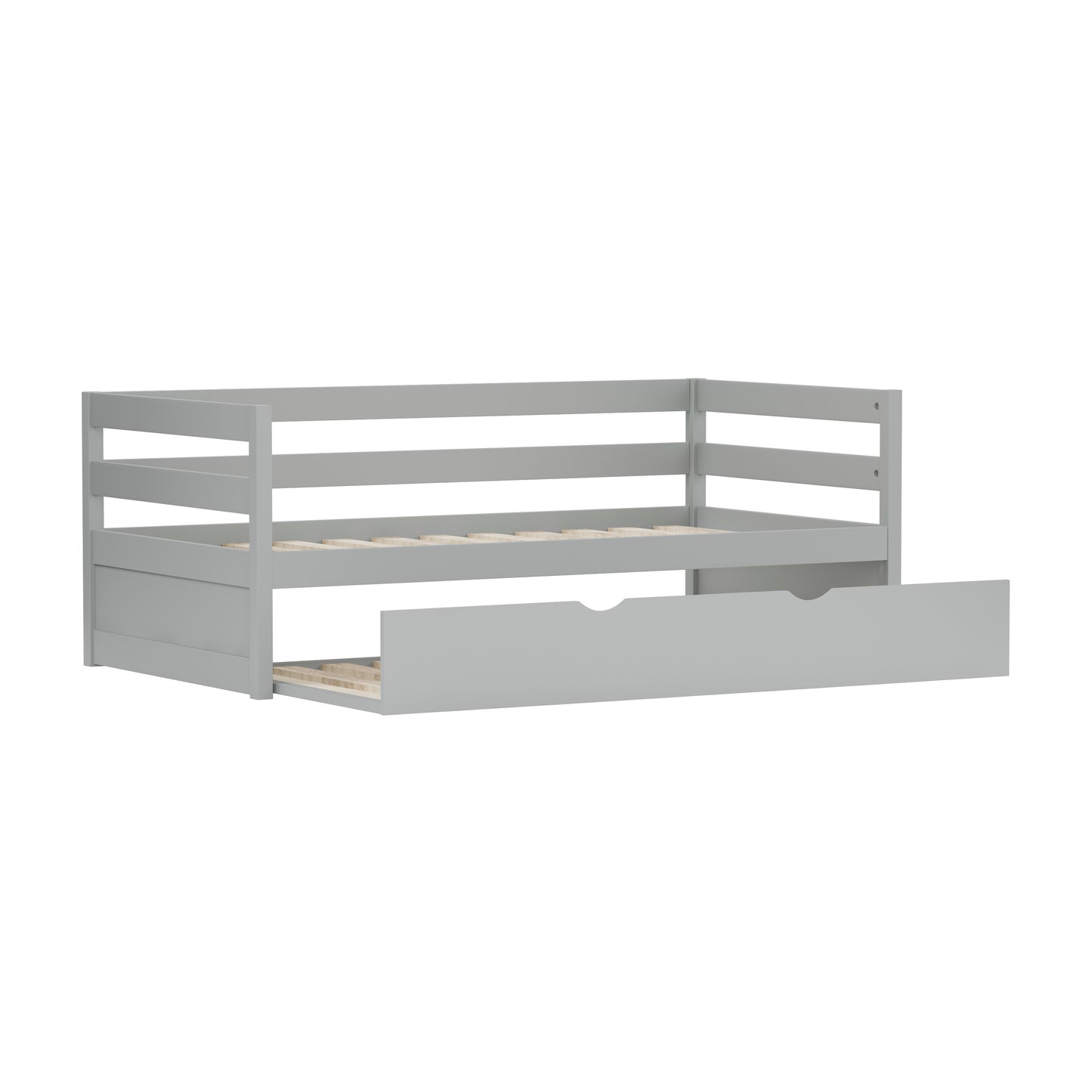 Hillsdale Kids and Teen Caspian Daybed with Trundle, Gray