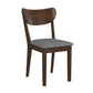 Hillsdale Furniture San Marino Side Dining Chair with Wood Back, Set of 2, Chestnut