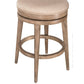 Hillsdale Furniture Chesney Wood Bar Height Swivel Stool, Weathered Gray