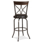 Hillsdale Furniture Killona Metal Bar Height Swivel Stool, Antique Pewter