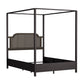 Hillsdale Furniture Melanie Wood and Metal Queen Canopy Bed, Oiled Bronze