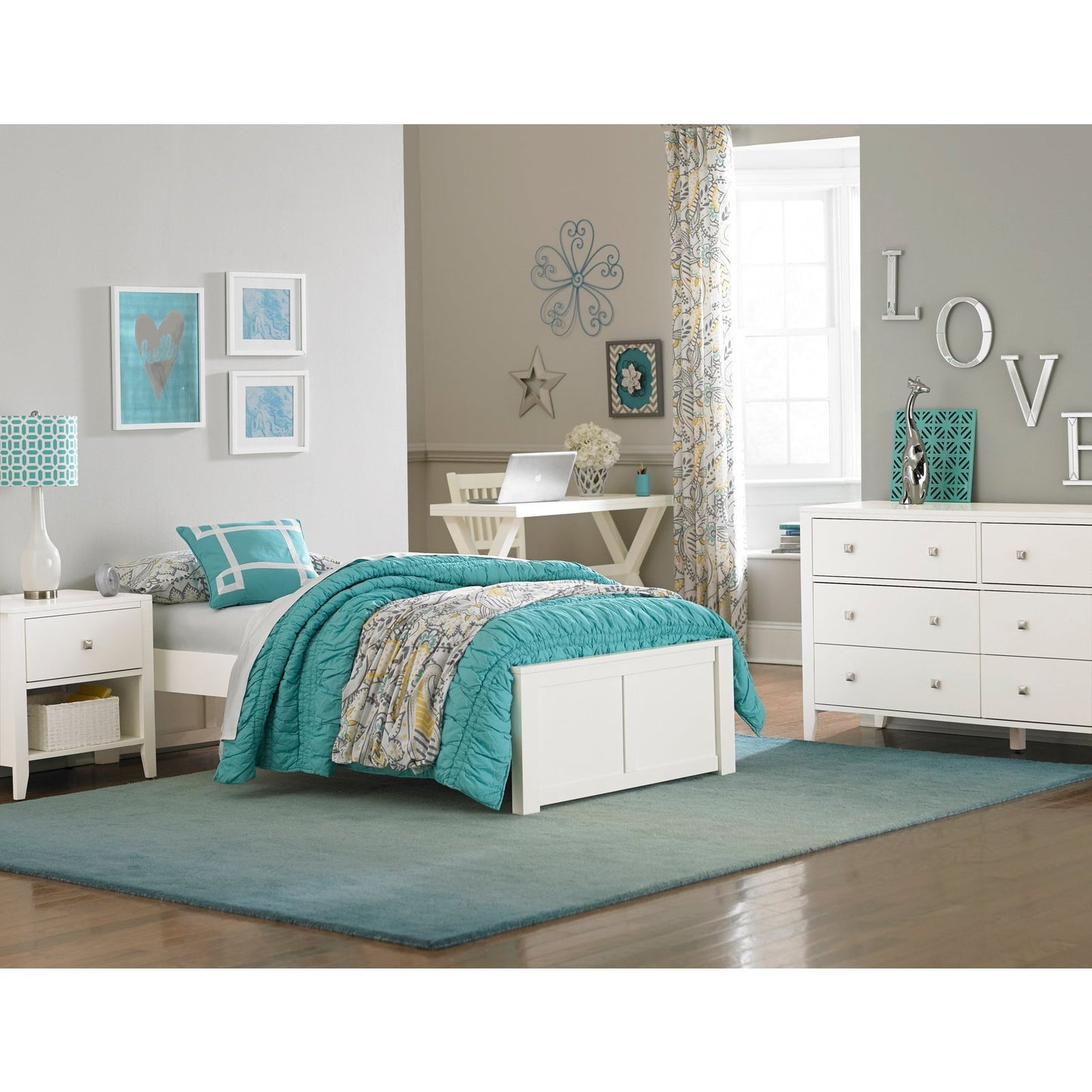 Hillsdale Kids and Teen Pulse Wood Twin Platform Bed, White