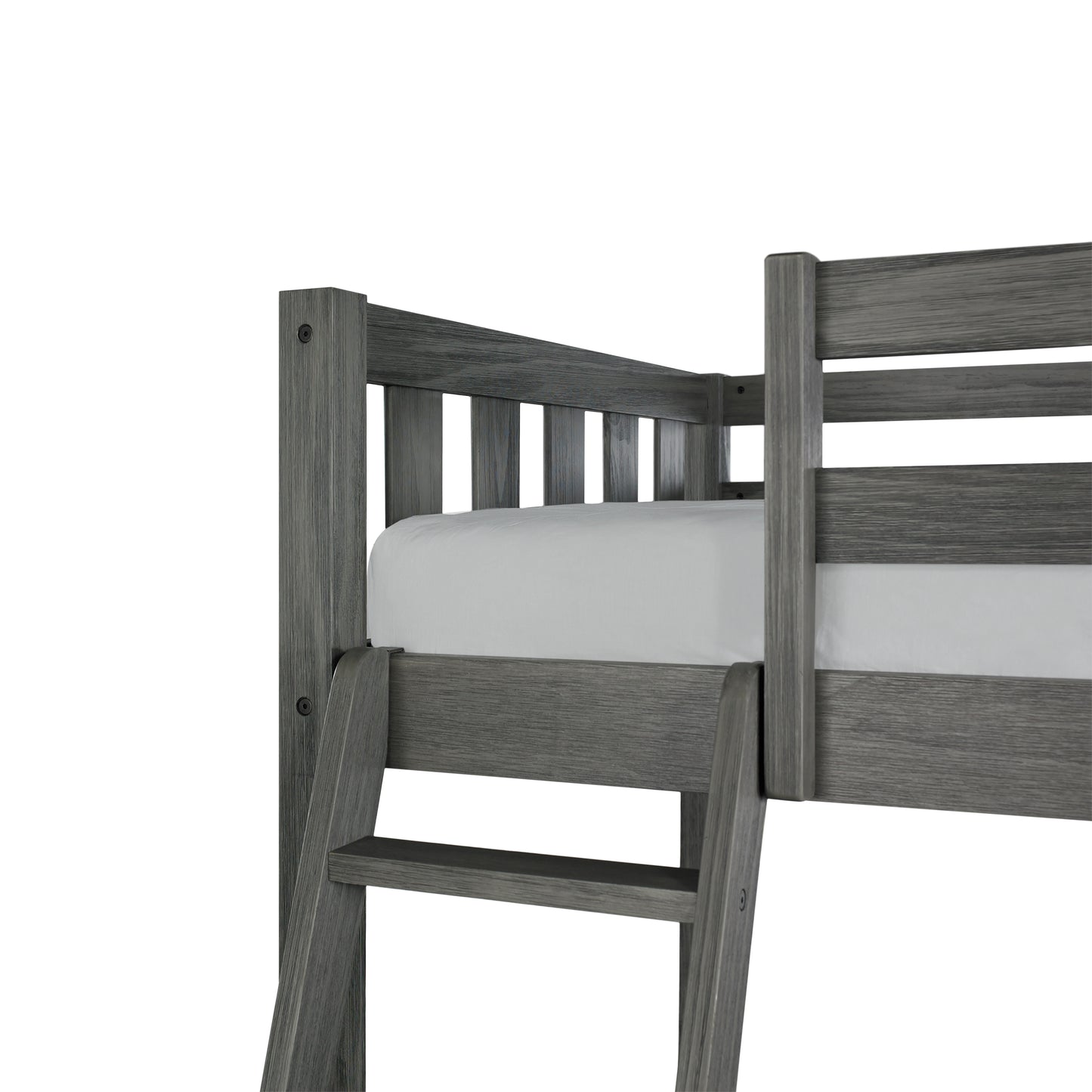 Hillsdale Kids and Teen Crosswinds Twin Wood Loft Bed, Wire Brush Gray