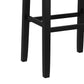 Hillsdale Furniture Fiddler Wood Backless Bar Height Stool, Black