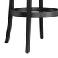 Hillsdale Furniture Sloan Wood Bar Height Swivel Stool, Black