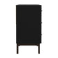 Living Essentials by Hillsdale Kincaid Wood 6 Drawer Dresser, Matte Black