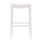 Hillsdale Furniture Fiddler Wood Backless Bar Height Stool, White