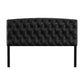 Hillsdale Furniture Hawthorne Queen Upholstered Headboard, Black Faux Leather