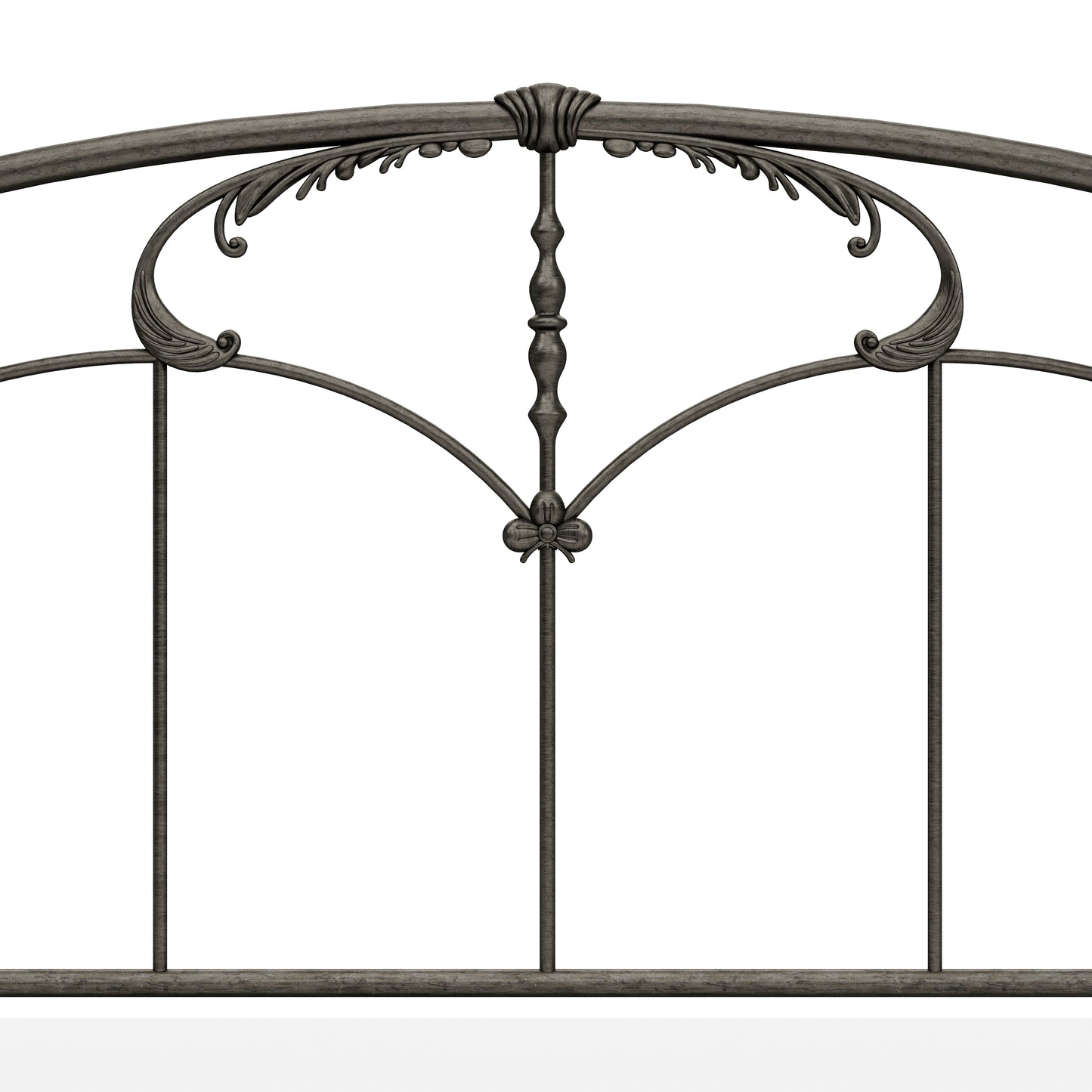 Hillsdale Furniture Jacqueline Metal King Headboard, Old Brushed Pewter