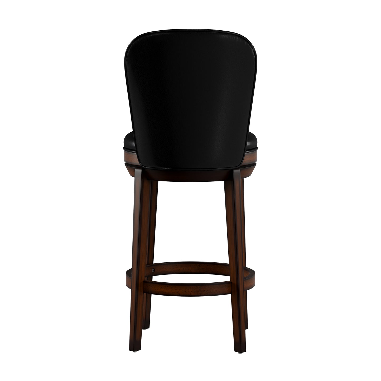 Hillsdale Furniture Victoria Wood Bar Height Swivel Stool, Dark Chestnut