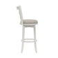 Hillsdale Furniture Elliott Wood Bar Height Swivel Stool, White