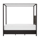 Hillsdale Furniture Melanie Wood and Metal Queen Canopy Bed, Oiled Bronze