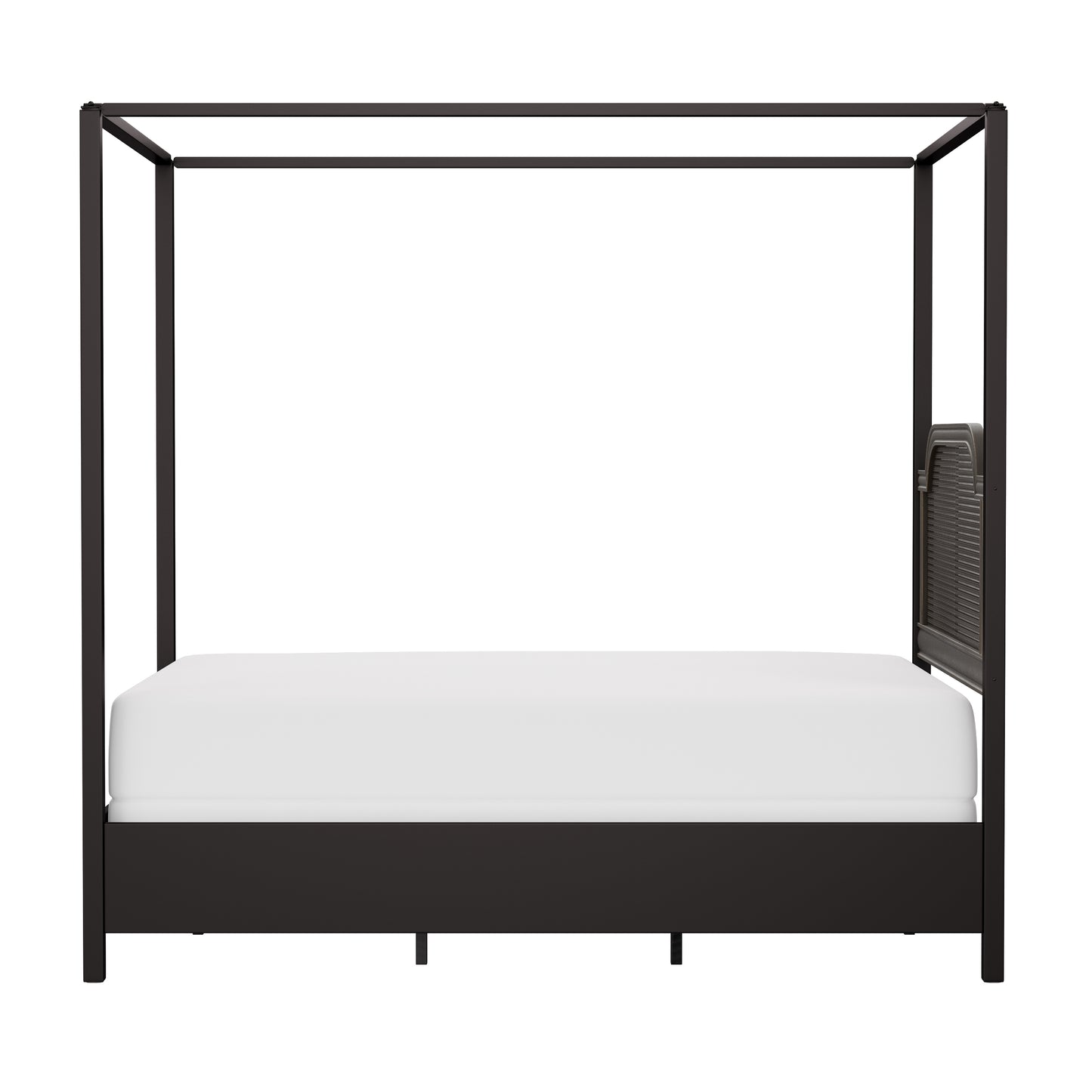 Hillsdale Furniture Melanie Wood and Metal Queen Canopy Bed, Oiled Bronze