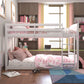 Living Essentials by Hillsdale Alexis Wood Arch Twin Over Twin Floor Bunk Bed, White