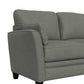 Living Essentials by Hillsdale Grant River Upholstered Sofa with 2 Pillows, Stone