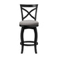 Hillsdale Furniture Ellendale Wood Swivel Counter Height Stool, Black