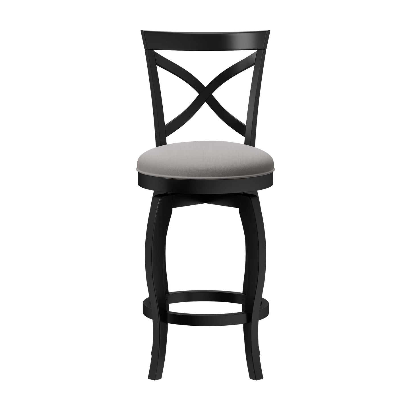 Hillsdale Furniture Ellendale Wood Swivel Counter Height Stool, Black