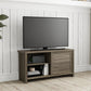 Living Essentials by Hillsdale Handerson 47 Inch Wood Entertainment Console, Dark Oak Finish