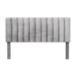 Hillsdale Furniture Crestone Upholstered King Headboard, Silver/Gray