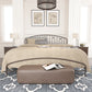 Hillsdale Furniture Riverbrooke Metal Arch Scallop King Bed, Bronze