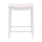 Hillsdale Furniture Fiddler Wood Backless Counter Height Stool, White