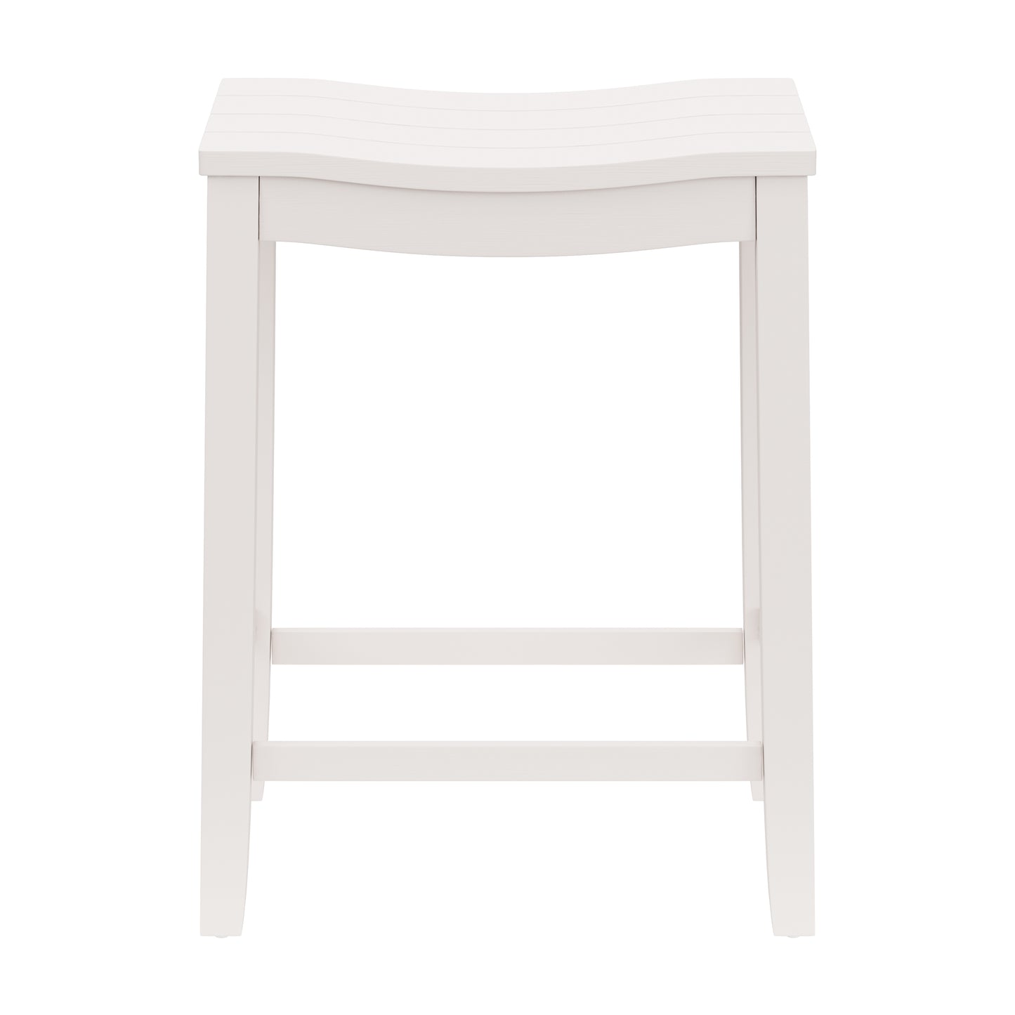 Hillsdale Furniture Fiddler Wood Backless Counter Height Stool, White