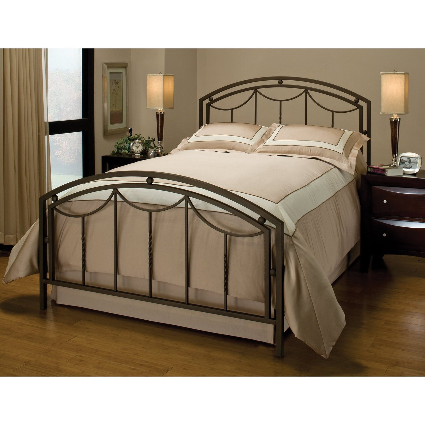 Hillsdale Furniture Arlington Metal King Bed, Bronze