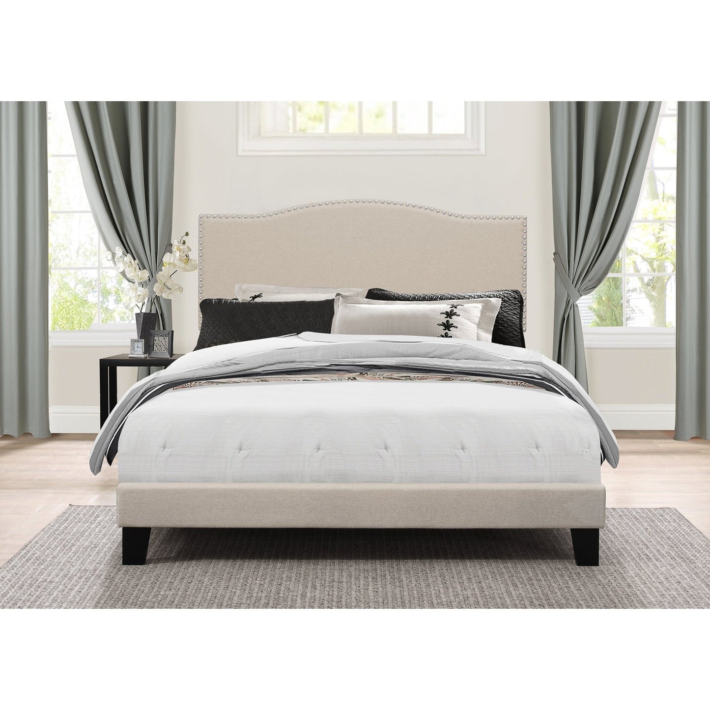 Hillsdale Furniture Kiley Full Upholstered Bed, Linen