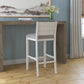 Hillsdale Furniture Fowler Wood Bar Height Stool, Sea White