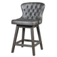 Hillsdale Furniture, Rosabella Wood Counter Height Swivel Stool, Gray Wire Brush