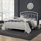 Hillsdale Furniture Julien Full Metal Bed, Textured White