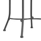 Hillsdale Furniture O'Malley Metal Vanity Stool, Metallic Gray