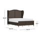 Hillsdale Furniture Sausalito Wood and Cane Queen Bed, Oiled Bronze